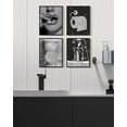 thumbnail image 6 of Drsoum Glam Black Fashion Woman Wall Art Girly Beauty Makeup Room Decor Ready to Hang 8x10in4pcs Black Framed, 6 of 6