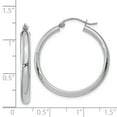 thumbnail image 4 of 14K White Gold Hoop Earrings, 4 of 4