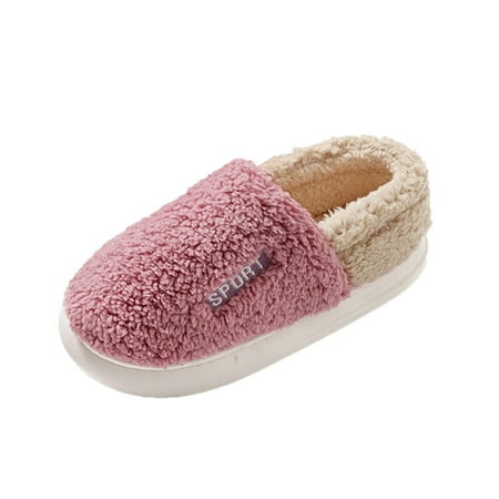 

GNEIKDEING Women Slippers Autumn And Winter Indoor And Outdoor Comfortable Thick Bottom Patchwork Colour Warm Gift on Clearance