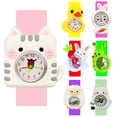 thumbnail image 2 of Reloj para niños con patrón de conejo y gato, relojes de moda para niños, reloj de pulsera de cuarzo para niños con pato de oveja en 3D, reloj de regalo para niño y niña Gao Jinjia LED, 2 of 2