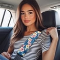 thumbnail image 2 of Uorisanigo Hibiscus Flower Seatbelt Cushion Soft Comfort 2 Pack Soft Seat Belt Cover Harness Pad Flannel Safety Belt Strap Shoulder Pad Universal Fit Seatbelt Cover Car Truck SUV, 2 of 7
