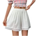 thumbnail image 2 of Rezuofi Womens Slip Shorts Lace Trim Pettipants Bloomers Split Skirt Culottes Half Slips Under Dresses Shorts for Women, 2 of 4