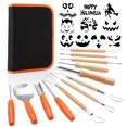 thumbnail image 1 of 13PCS Halloween Carving Tool Assorted Clay Sculpting Tool with 10PCS Stencils, 1 of 10