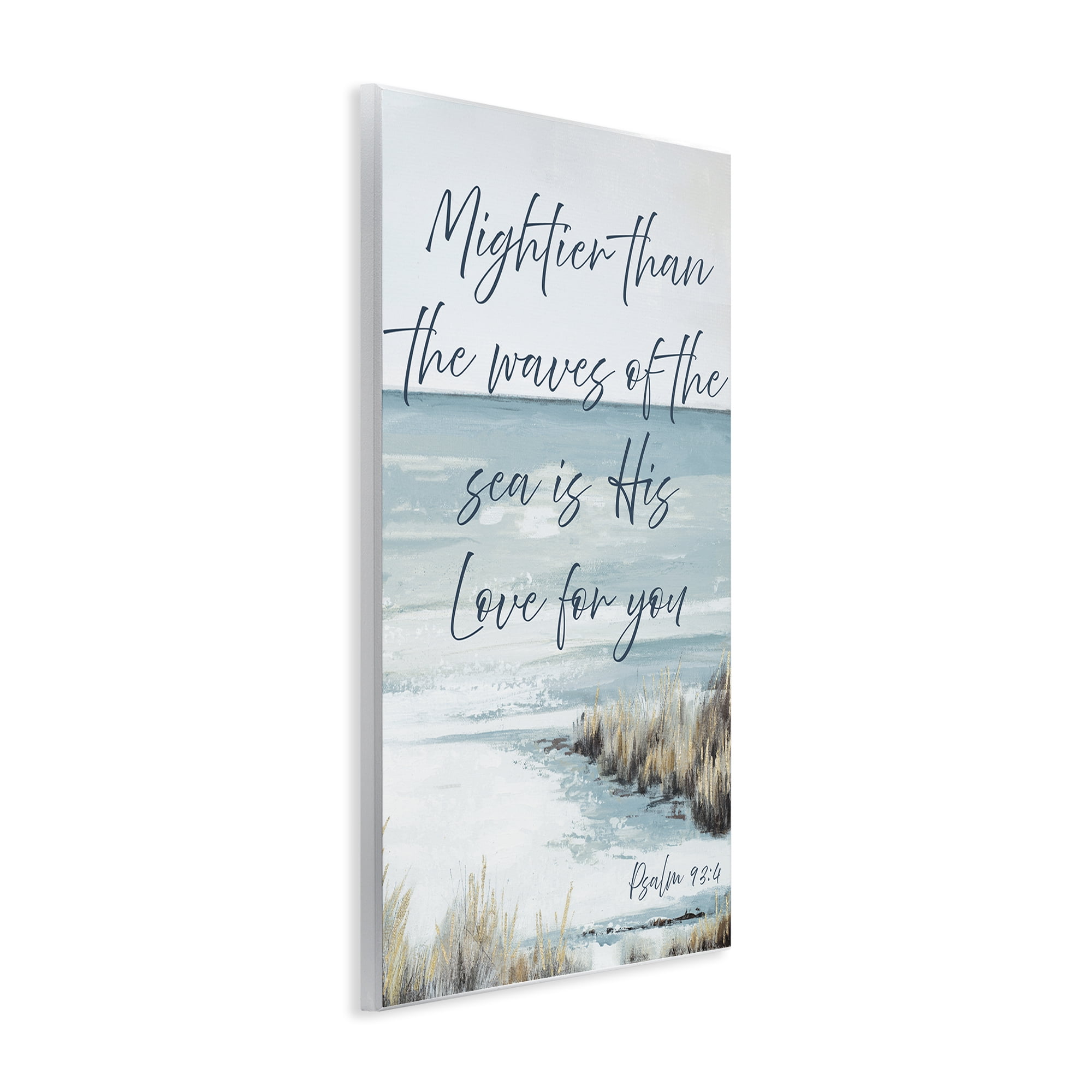 Stupell Industries Mightier Than The Waves Wall Plaque Art, design by Patricia Pinto