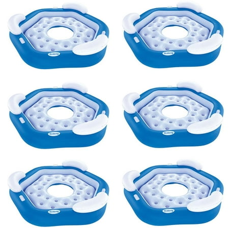 Bestway 3-Person Floating Water Island Lounge Raft With Open Bottom (6 (Best Way To Open A Jar)