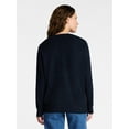 thumbnail image 4 of Time and Tru Women's V Neck Sweater, Lightweight, Sizes XS-XXXL, 4 of 6
