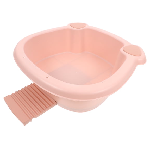 BESTYASH Compact Square Laundry Bucket with Washboard in for Clothes Washing, and Portable 1 Set