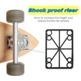 thumbnail image 2 of 2pcs Skateboard Wheel Riser Pad Longboard Shock Absorbing Pads Risers Skate Board Accessories Replacement Parts, 2 of 8