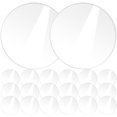 thumbnail image 2 of 20 piezas de tablero acrílico redondo transparente, panel de tablero transparente para proyectos de manualidades de bricolaje, 2 of 5