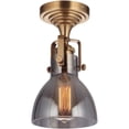 thumbnail image 2 of Craftmade Lighting X8317-VB-C State House - One Light Semi-Flush Mount - 6 inches wide by 10.75 inches high   Vintage Brass Finish with Clear Glass, 2 of 2
