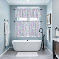 thumbnail image 3 of Pruple Yellow Blue Kitchen Curtains Sets for Windows 36 Inch Length, Modern Abstract Art Watercolor Rod Pocket Window Treatments Tier Curtains and Valances Set for Bedroom/Bathroom, 3 of 8