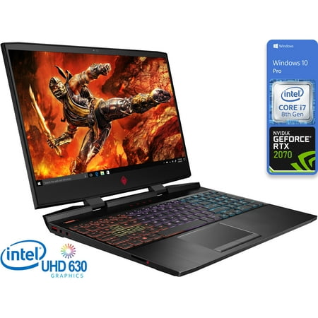 HP Omen 15 Gaming Notebook 15.6" FHD Gaming Laptop, Intel Core i7, 8GB RAM, Integrated Graphics , 512GB SSD, Windows 10, Black, 15DC2070i78OB-8512nP