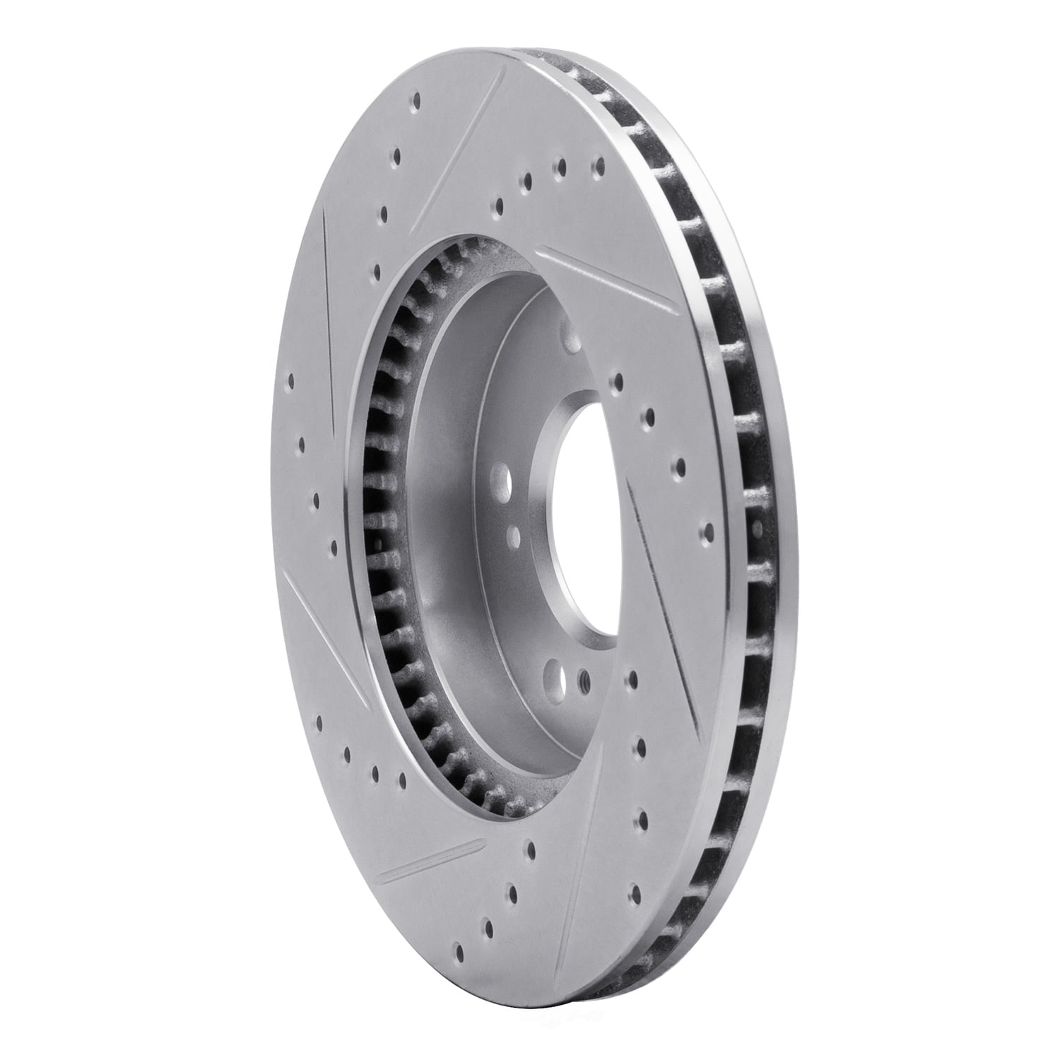 Dynamic Friction Company 631-59040R DFC Brake Rotor - Drilled And Slotted - Silver