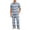 Gray, variant on CCRFTGI Mens Pajamas Set Summer Sleepwear Short Sleeve Pjs Set Soft Striped 2 Piece Lounge Set Loungewear with Pockets Beige L