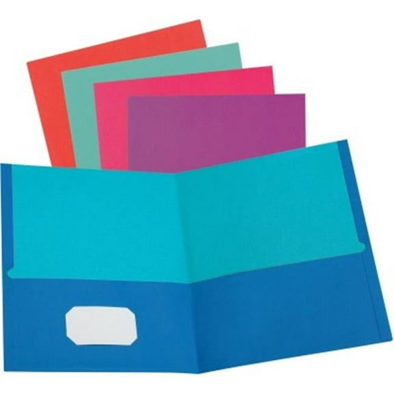 Oxford  Twisted Twin Pocket Folder, Assorted Color