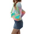 thumbnail image 3 of Sunloudy Female Handbag,Large Capacity Solid Color Storage Bag Fidget Toys,20*11*5.7cm, 3 of 9
