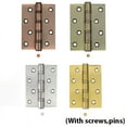 thumbnail image 3 of BE-TOOL 1/4 Pcs Stainless Steel Door Hinge Connector for Furniture Window Cabinet Drawer Door Durable (with screws and pins), 3 of 8