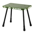 thumbnail image 1 of Almencla Table de Camping Tabouret de Camp Robuste Portable pour Voyage Concert Randonnée Vert, 1 of 8