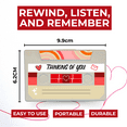 thumbnail image 7 of Customizable Cassette Tapes – Personalize with Your Name, Record Your Voice, and Create Unique Gifts (Thinking You Edition), 7 of 7