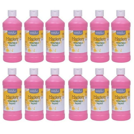 UPC: 0194629109760 | Rock Paint & Handy Art RPC201722-12 Tempera Paint Pint Pink