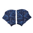 thumbnail image 2 of Cheers.US 1 Pair Nylon Swimming Gloves Aquatic Swimming Webbed Gloves Water Training Hand Webbed Hands Webbed Flippers Swim Gear Gloves Fit Aquatic Training Swim Costume Dive Hand Equipment, 2 of 8
