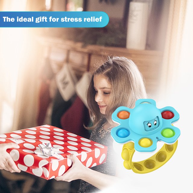 Alivio de la presión Finger Spinner Bubble Bracelet Octopus Squeeze Kid Sensory Toy Tmvgtek juguetes de los niños