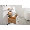 thumbnail image 6 of Valentino 42" Single Sink Bathroom Vanity in White with Carrara Marble top and Sink, 6 of 11