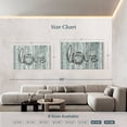 thumbnail image 4 of Elephant Stock Wooden Love Typography Wall Art - Horizontal Multi Panel Canvas - Living Room Wall Decor - Inspirational And Typography Multi Panel - Blue And Gray Decor - 65" x 42", 4 of 8
