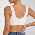 thumbnail image 6 of CheerKidz Women's Satin Front Closure Push Up Bra White L, 6 of 7