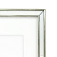 thumbnail image 2 of Isaac Jacobs 11x14 (Matted 8x10) Silver Wall-Mountable Beveled Mirror Picture Frame, 2 of 7