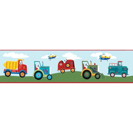 RoomMates Transportation Peel and Stick Border