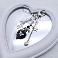 thumbnail image 3 of Phone Charm Strap Keychain Cute Keychain Lanyard String Black Heart Chain Backpack Pendant Y2K for Women Girl, 3 of 4