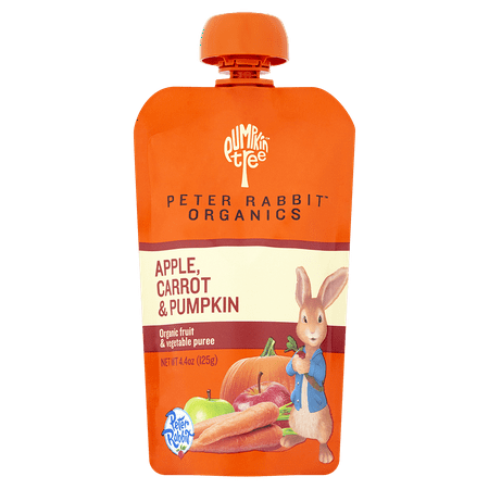 Peter Rabbit Organics Apple, Carrot & Pumpkin Fruit Puree - 4.4 Oz 10 Pack