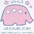 thumbnail image 2 of CafePress - Wittle Weepublican Long Sleeve Infant Body Suit - Long Sleeve Cotton Baby Bodysuit, 2 of 4