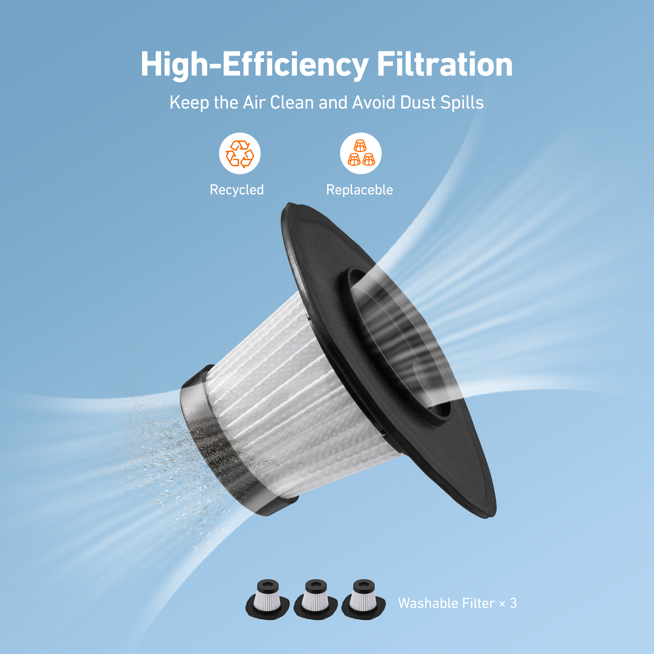 AstroAI 2-in-1 Car Vacuum Cleaner Tire Inflator, Multifunction Handheld Vacuum Air Compressor 12V DC, with Digital Display LED Light, Multi Attachments for Car Interior Detailing & Air Pump