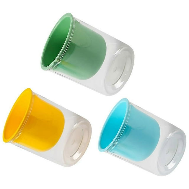Self Watering Flower Pot with Water Conduction Rope for Home Assorted Color Plastic 3pcs