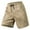 Khaki, variant on BOOMNY Shorts For Men Fashion Gradient Color Elastic Waist Drawstring Cargo Shorts For Man Soft Loose Fit Summer Shorts Leisure Mens Dailywear