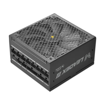 Super Flower Leadex III ATX 3.1 1300W, Cybenetics Platinum, 80  Gold, 10 Years Warranty, ECO Semi-Fanless Mode, FDB Fan With Copper Shaft, Full Modular Power Supply, SF-1300F14GE, Black