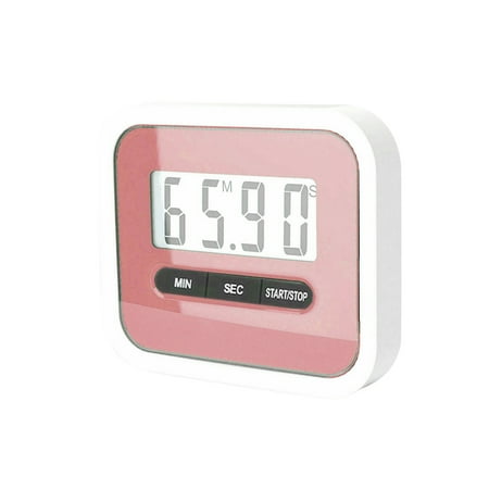 

Hi.FANCY Kitchen Timer Digital Cooking Timer Portable ABS Plastic Baking Timing Clock Pink