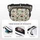 thumbnail image 5 of Fotbe Armadillo Cangurera Cuadrada con Estampado de Doble Capa, Bolsa de Cintura Ajustable Mini para Hombres y Mujeres, 5 of 9