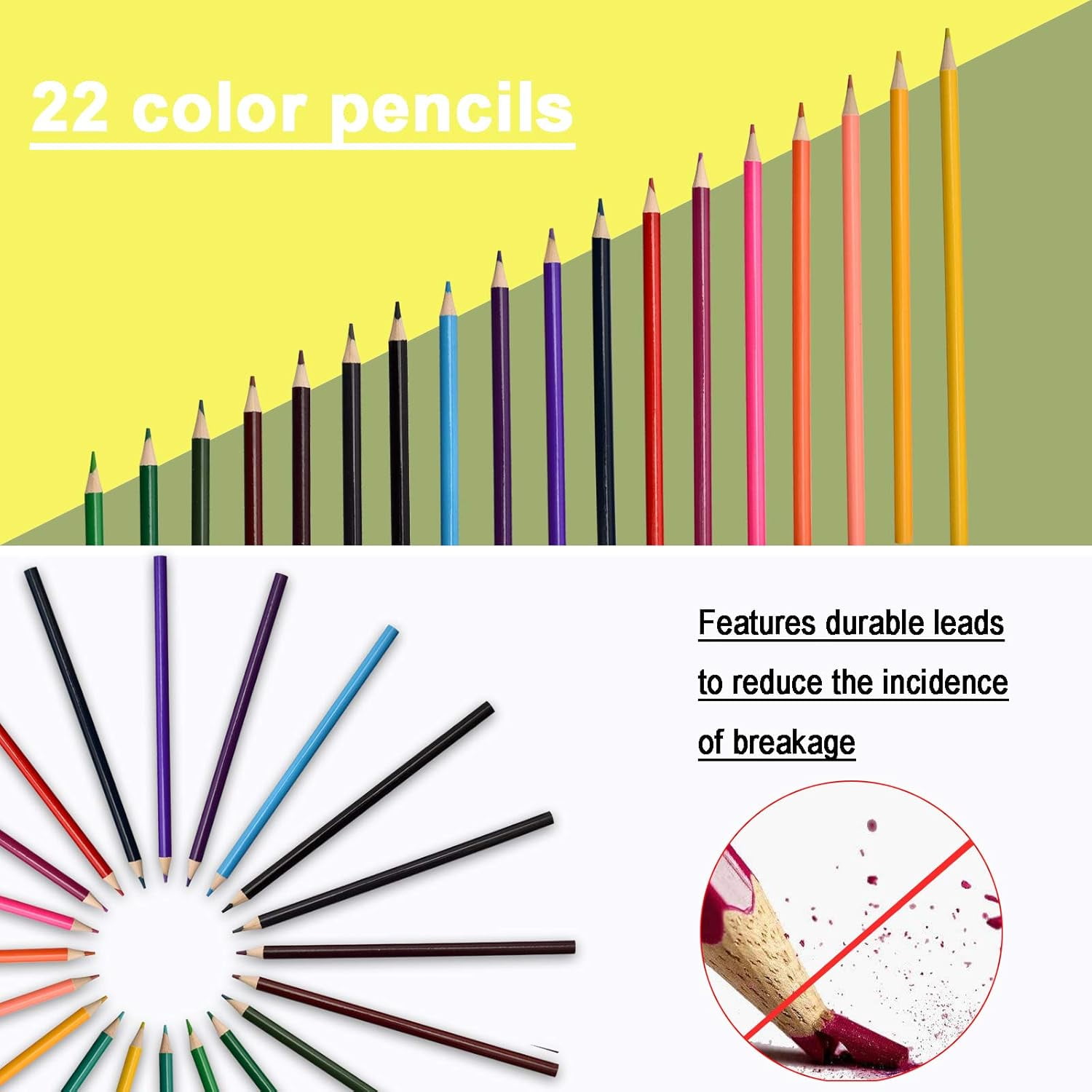 132 Piece Art Set, Inspiration Art Case Coloring Set, Deluxe Professional Color Set, Art Kit Gift for Age 4-12, with Compact Portable Case