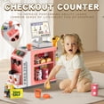 thumbnail image 3 of Caja registradora Playset POFJOEQ con máquina de café, 48 piezas para niños, 3 of 6