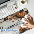 thumbnail image 4 of Happy Thanksgiving Fall Pumpkin Large Gaming Mouse Pad Extended Mouse Pads with Stitched Edges, Non-Slip Base, Water Resist Keyboard Pad for Gamer, Office & Home, 31.5 X 11.8 in, 4 of 7