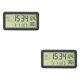 thumbnail image 1 of Injueey Nunca vuelva a quedarse dormido con el despertador inteligente con sensor de luz, funciones de reloj fáciles, despertador digital Negro 2Conjunto, 1 of 1
