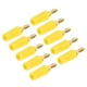 thumbnail image 4 of 10 Uds J.10007 2,5mm conector Banana de latón chapado en oro conector de clavija de plátano instrumento enchufe de prueba amarillo VoborMX herramienta, 4 of 8