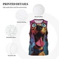 thumbnail image 3 of Naloa Cartoon Big-Eyed Dog Basketball Jersey Reversible Men's Mesh Athletic Sports Shirts Training Practice S-4XL4X-Large, 3 of 6