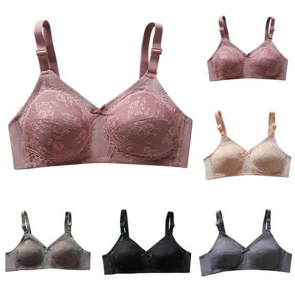 Summer Akafmk Plus Size Womens Bras,Push Up Bras for Women,Women's Solid Color Maternity Sleeping Underwear WIth Underwear Women Daily Bra Black XL