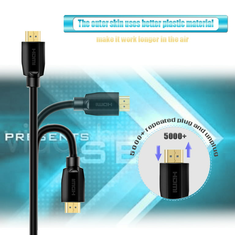 High Speed Hdmi-compatible Cable 4k 60hz 1m 3m 5m 10m 12m 20m Video Audio Cable  Hdmi 2.0 For Tv Xbox Projector Laptop 5metres 2m - Audio & Video Cables -  AliExpress