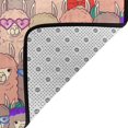 thumbnail image 4 of Area Rugs For Living Room Decor - Cute Lamas Anti Slip Throw Washable Rugs 3x5 For Bedroom, Soft Indoor Carpet For Bedroom Living Room 60x39In, 4 of 5