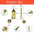 thumbnail image 2 of Arshipscho Self Drilling Anchors (100pc) – Heavy Duty Metal Drywall Anchors with Zinc Plated Self Tapping Screws Kit, 2 of 7